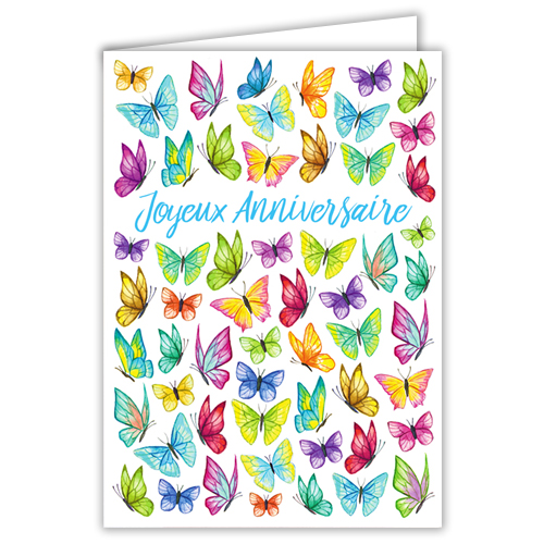 Carte Anniversaire – Papillons