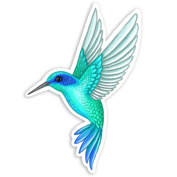 Sticker “Colibri bleu”
